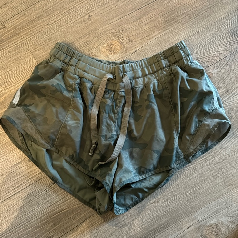 Camo lululemon shorts